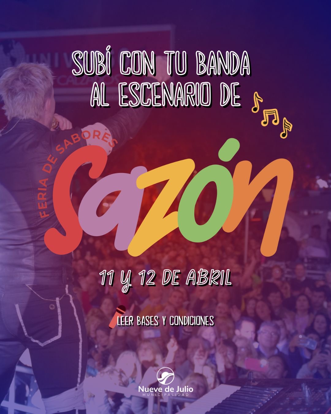 BANDAS LOCALES PARA SUBIR AL ESCENARIO DE SAZÓN